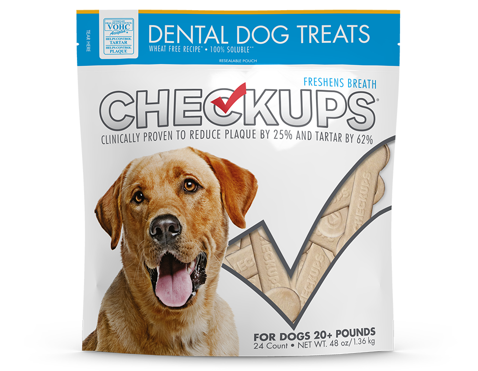 Checkups dental treat product bag